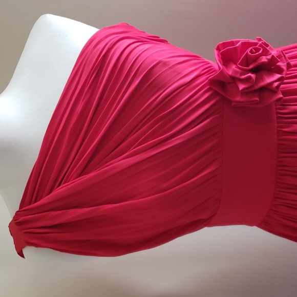 Pleated Rose Detail Dress - Picture 3 of 8